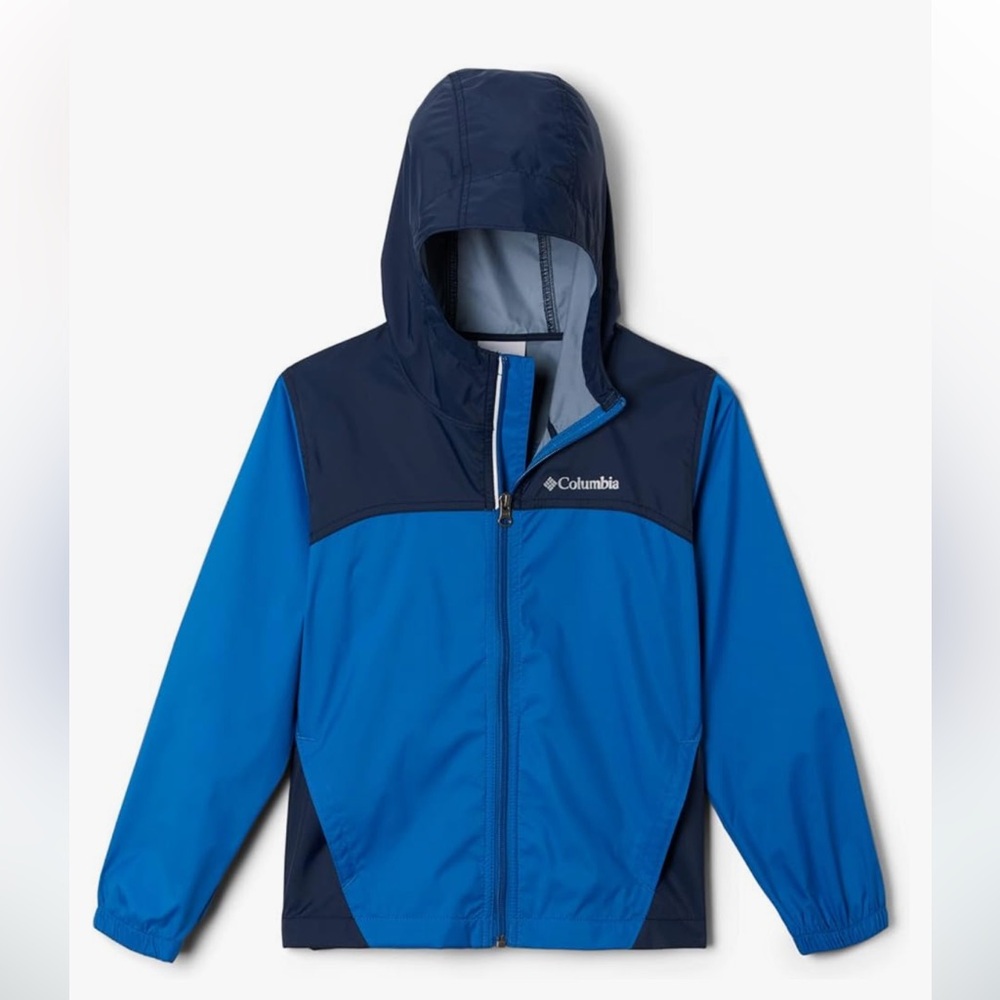 Columbia Glennaker bright indigo rain jacket youth XL